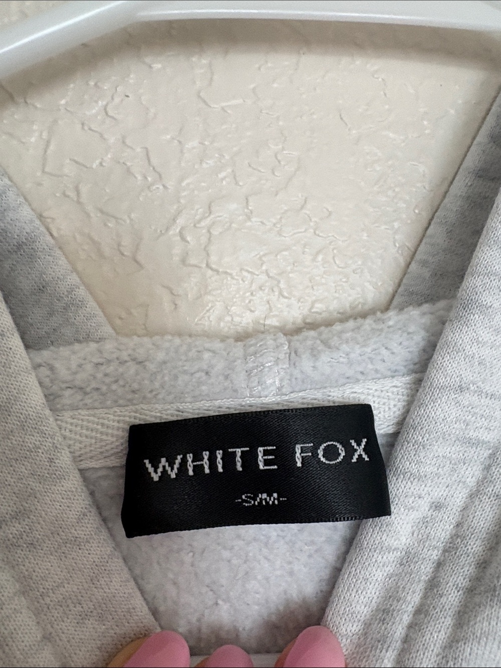 White Fox White and Gray S/M Hoodie - Picture 2 of 5